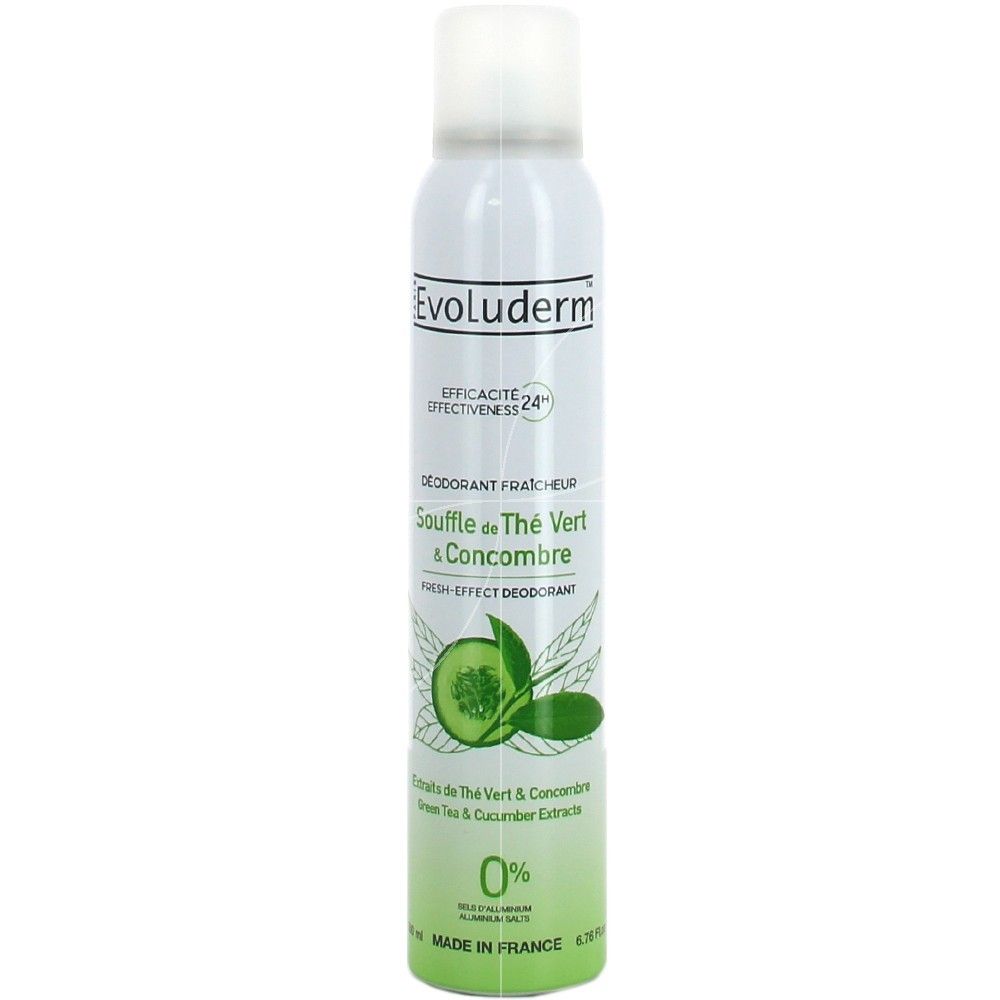 Evoluderm - Déodorant Fraîcheur Souffle De Thé Vert & Concombre - 200ml 