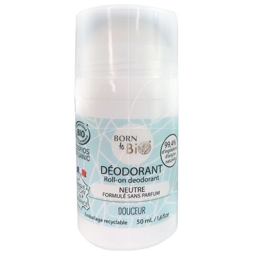 Born To Bio - Déodorant Bille Neutre Formulé Sans Parfum - 50ml - Cosmetique Bio 