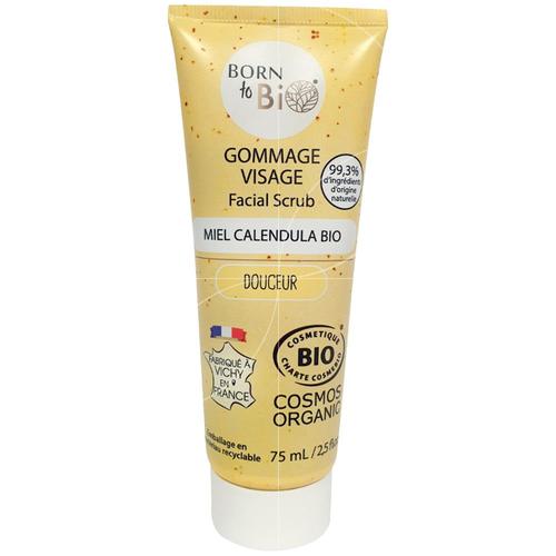 Born To Bio - Gommage Visage Miel Calendula Bio - 75ml - Cosmetique Bio 