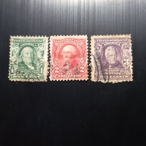Timbres Etats Unis 1902 -1903 Présidents Et Autres Personnes Célèbres & George Washington