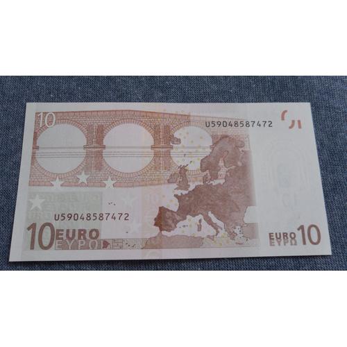 Billet 10 Euros Première Série 2002 J.C.Trichet