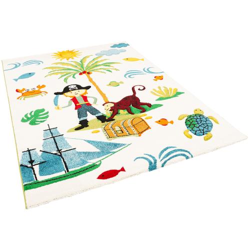 Pergamon Maui Kids Tapis Pour Enfant Monde De Pirates Coloré Colorée 160x230 Cm