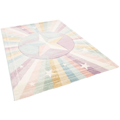 Pergamon Maui Kids - Tapis Pour Enfant - Arc-En-Ciel Et Étoile Colorée 80x150 Cm