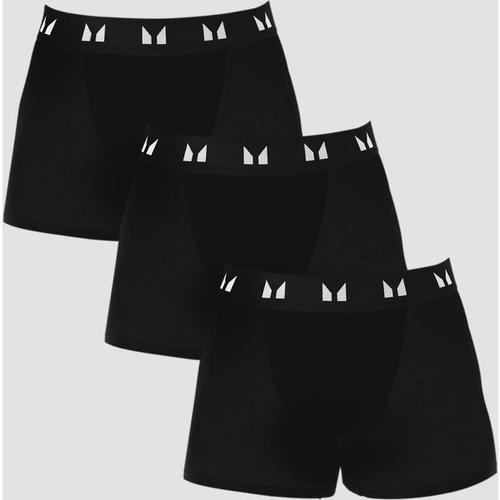 Boxer Pour Hommes ¿ Noir (Lot De 3) - Xs