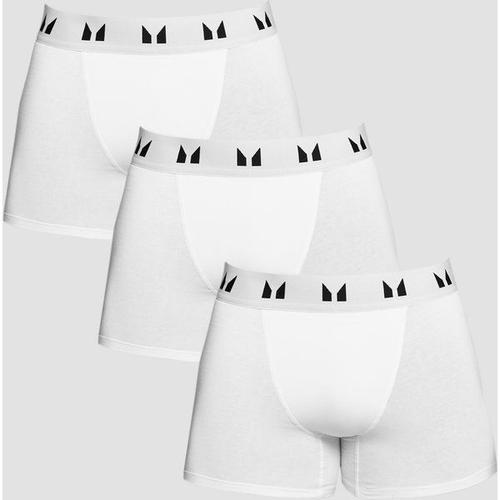 Boxer Pour Hommes ¿ Blanc (Lot De 3) - Xs