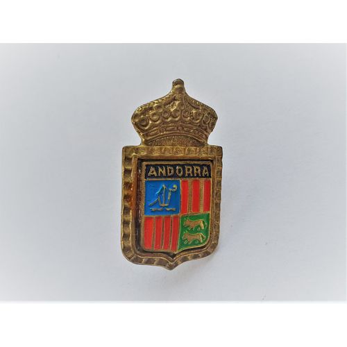 Pins Ville Andorra / Blason Couronne Armoiries