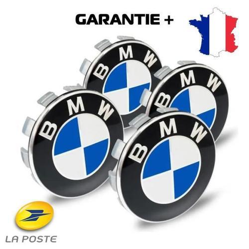 Xt18113-4 X Centre De Roues Cache Moyeu Bmw Classique Logo Bleu Diametre 68 Mm