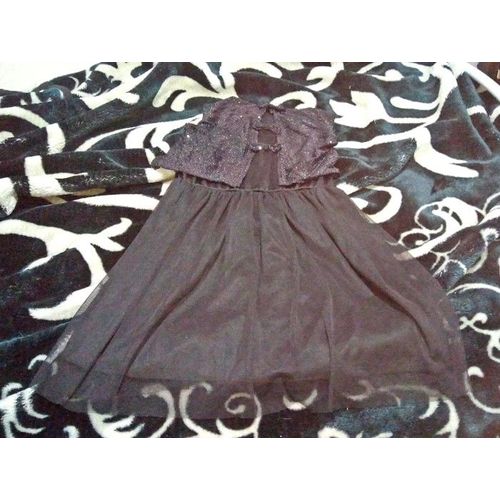 Robe Noire Tissaia Strass Taille 14-16 Ans ..