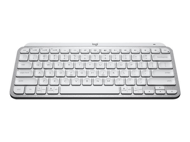 Logitech MX Keys Mini for Mac - Office - clavier - rétroéclairé - Bluetooth - QWERTY - Nordique (Danois/Finnois/Norvégien/Suédois) - gris pâle