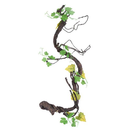 Vigne Grimpante De Reptiles Artificiels, Branche De Courbe De Forêt De Jungle, Décor De Cage De Terrarium, Canne D'escalade De Lézard, Branche De Simulation D'animal De Compagnie
