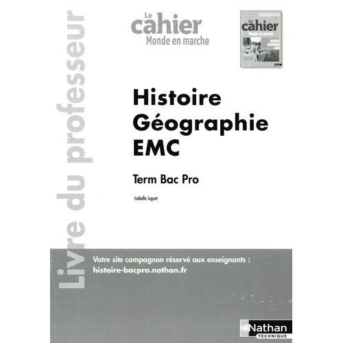 Histoire Géographie Tle Bac Pro Le Monde En Marche - Livre Du Professeur