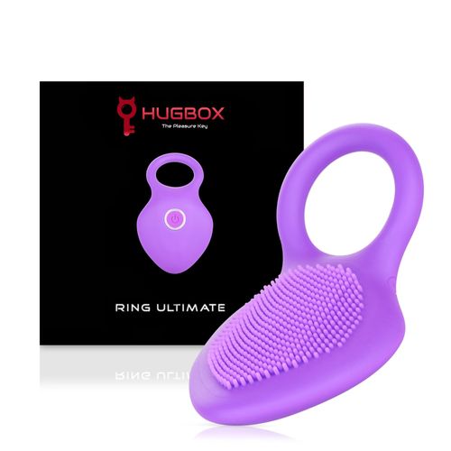 Anneau Vibrant, Stimulateur De Clitoris, Clitoridien, Hugbox Précieux Violet, Sextoy, Orgasmes Intenses, Multiples Et Discrets