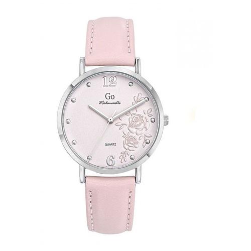 Go Girl Montre Femme Acier Cuir Rose 699452