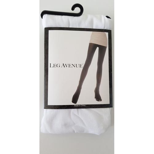 Collants Opaques Blancs Leg Avenue Taille Unique S/M/L (36-40)