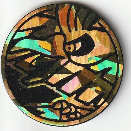 Jeton Pokemon - Ho-Oh - Noir Et Or -