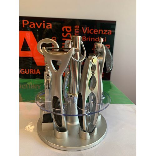 Bloc Casse Noix-Eplucheur+Ouvre Boite+Presse Ail+Tire Bouchon