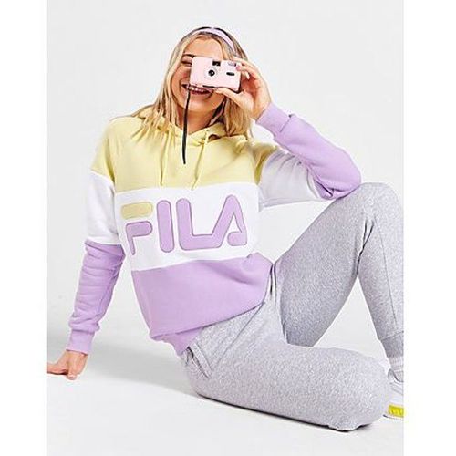 fila colour block boyfriend overhead hoodie dames