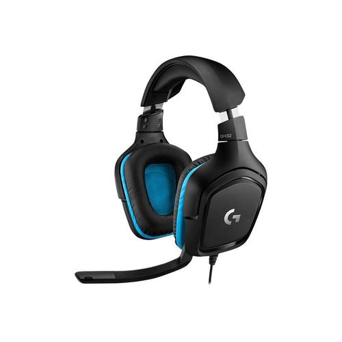 Casque de jeu Logitech G432 - Micro-casque - canal 7.1 - circum-aural - filaire - USB, jack 3,5mm - noir