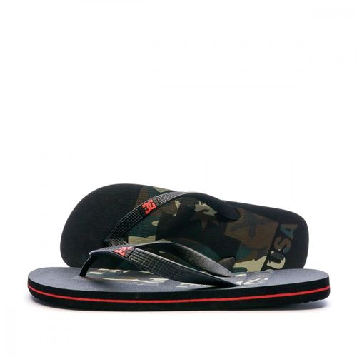 Tongs Noir/kaki Dc Shoes Spray Graffik