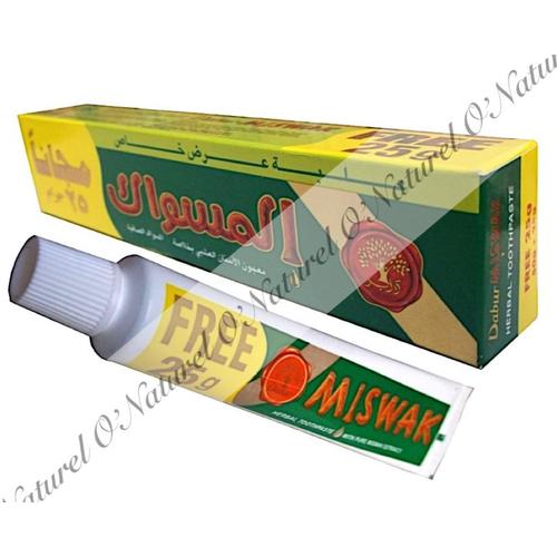 Dentifrice Siwak Aux Herbes Dabur Halal Sans Fluor 75g Miswak Herbal Toothpaste 