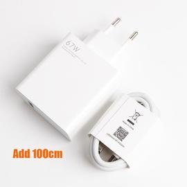 Xiaomi Chargeur Rapide 67W Avec Câble De Type C 6A Adaptateur