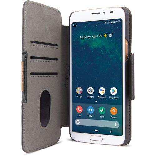 Doro Wallet Case - Étui À Rabat Pour Téléphone Portable - Noir - Pour Doro 8080
