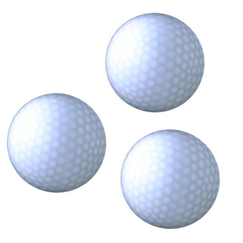 3 X Balle Golf Lumineuse Led Brille Dans Nuit Accessoire Cadeau Golf - Blanc