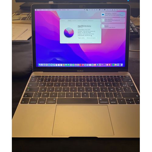 Apple MacBook Retina 2017 - 12" Intel Core M3 - 1.3 Ghz - Ram 8 Go - SSD 500 Go - Gris sidéral