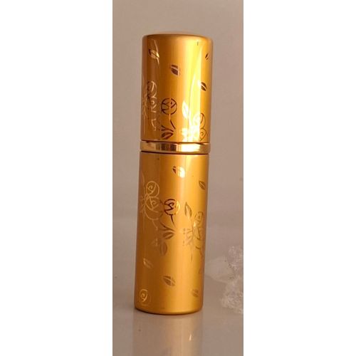 Vaporisateur De Parfum De Sac - Rechargeable - Couleur Or Imprimé Fleurs 