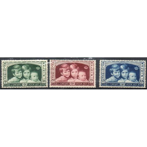 Belgique Timbres Les Enfants Royaux 1935