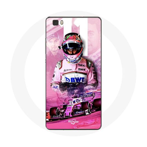 Coque Pour Huawei P8 Lite Formule 1 Sergio Pérez Pilote De F1 Rose