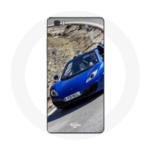 Coque Pour Huawei P8 Lite Formule 1 Mclaren Voiture Bleu