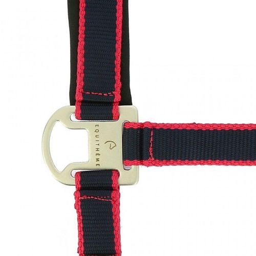 Icol + Longe Equithème "Satiné" - Couleur : Marine/Fuchsia, Taille : Shetland