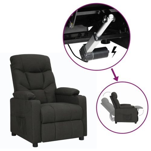 Vidaxl Fauteuil Releveur Inclinable Noir Tissu