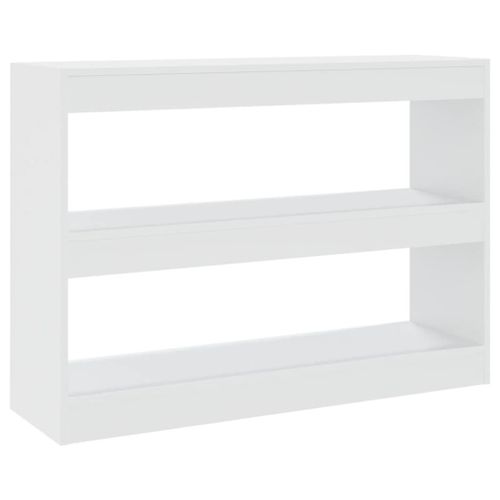 Vidaxl Bibliothèque/Séparateur De Pièce Blanc 100x30x72 Cm