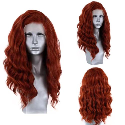 Copper Red 12 Pouces Perruque Bob Lace Front Wig Synthétique, Perruque Courte Pour Femmes, Perruque Cosplay