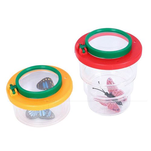 Loupe À Trois Volets Pour Enfants, Portable Multifonctionnel Pour Écoliers Insectes 5x 8x Loupe Papillon Animal