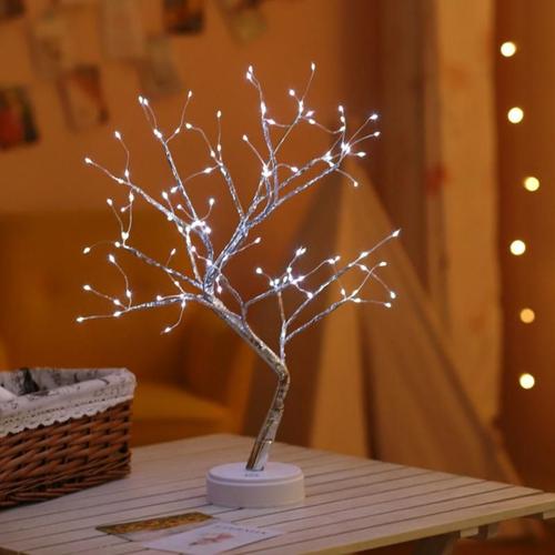 Mini Lampe Led En Fil De Cuivre, Sapin De Noël Scintillant, Guirlande Lumineuse, Sapin, Lucioles, Ciel Étoilé, Cadeau D'anniversaire, Veilleuse, Nouveauté