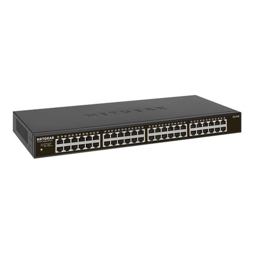 NETGEAR SOHO GS348 - Commutateur - non géré - 48 x 10/100/1000 - de bureau, Montable sur rack