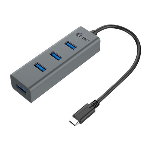 i-Tec USB-C 3.1 Metal HUB - Concentrateur (hub) - 4 x SuperSpeed USB 3.0 - de bureau