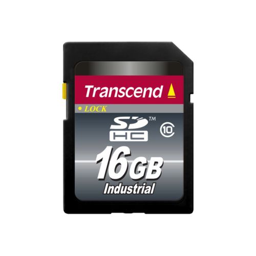 Transcend Industrial - Carte mémoire flash - 16 Go - Class 10 - SDHC