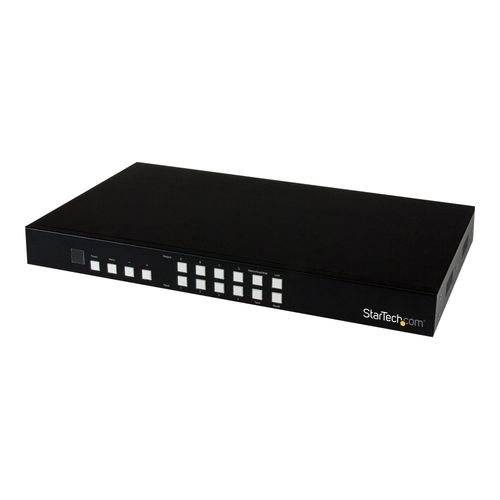 StarTech.com Matrice et switch HDMI 4x4 avec Picture-and-Picture Multiviewer ou mur vidéo - Contrôleur pour affichage numérique - Commutateur vidéo/audio - de bureau - pour P/N: SVA12M5NA