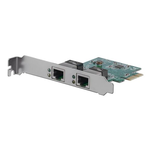 StarTech.com Carte adaptateur réseau serveur Gigabit PCI Express double port - 1 Gbps PCIe NIC - Adaptateur serveur double port - Carte Ethernet 2 ports (ST1000SPEXD4) - Adaptateur réseau - PCIe...
