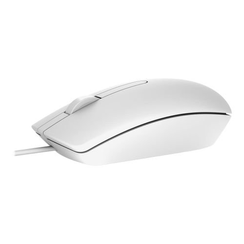 Dell MS116 - Souris - optique - filaire - USB - blanc