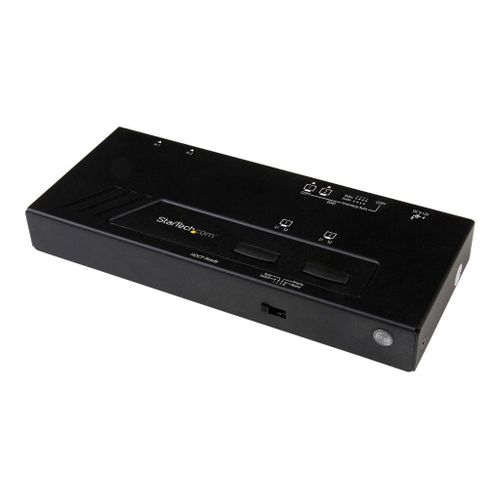 StarTech.com Matrice HDMI 2x2 - Switch et répartiteur HDMI avec commutation rapide et détection automatique - Ultra HD 4K - Commutateur vidéo/audio - 2 x HDMI - de bureau