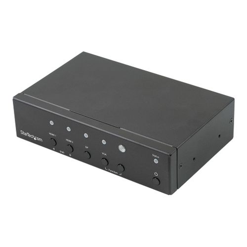 StarTech.com Switch et convertisseur automatique avec plusieurs entrées vers HDMI - DisplayPort, VGA et double HDMI vers HDMI - 4K - Commutateur vidéo/audio - de bureau - pour P/N: BOX4CABLE