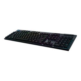 Logitech Gaming G915 - Clavier - backlit - sans fil - USB, Bluetooth, 2.4 GHz - AZERTY - Français - commutateur : GL Tactile - noir