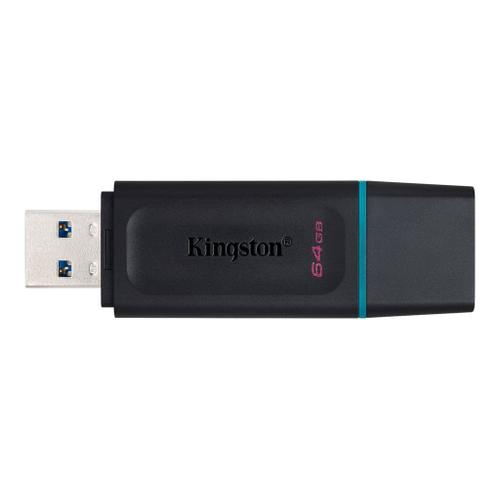 Clé USB Kingston DataTraveler Exodia DTX 64 Go USB 3.2 noir et bleu