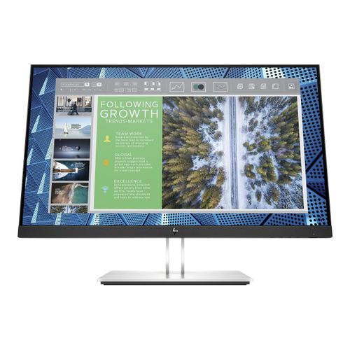 HP E24q G4 - E-Series - écran LED - 24" (23.8" visualisable) - 2560 x 1440 QHD @ 60 Hz - IPS - 250 cd/m² - 1000:1 - 5 ms - HDMI, VGA, DisplayPort - noir