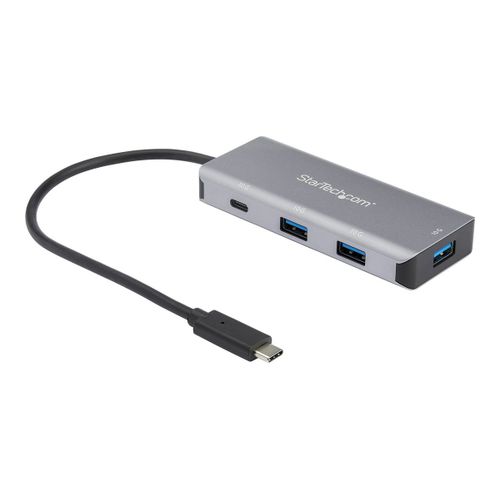 StarTech.com Hub USB-C à 4 ports - 3x USB-A, 1x USB-C - Concentrateur USB 3.1 Gen 2 - 10 Gbps - Câble hôte intégré de 25 cm (HB31C3A1CB) - Concentrateur (hub) - 1 x USB-C + 3 x USB 3.1 - de...